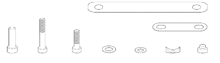 CatchUp™ Chair Hardware Pack (includes: Bolts , spacers, washers)