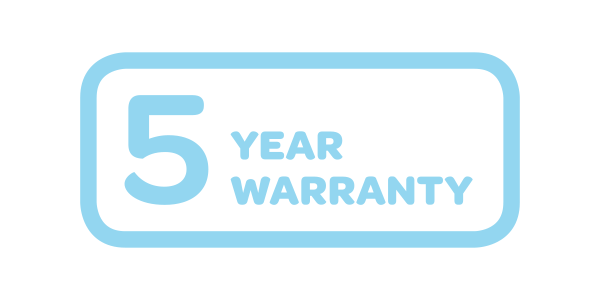 5 Year Warranty